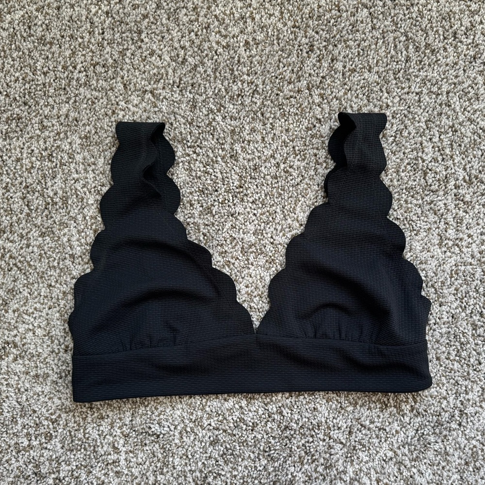 NWOT Marysia Swim Wide Santa Clara Bikini Top